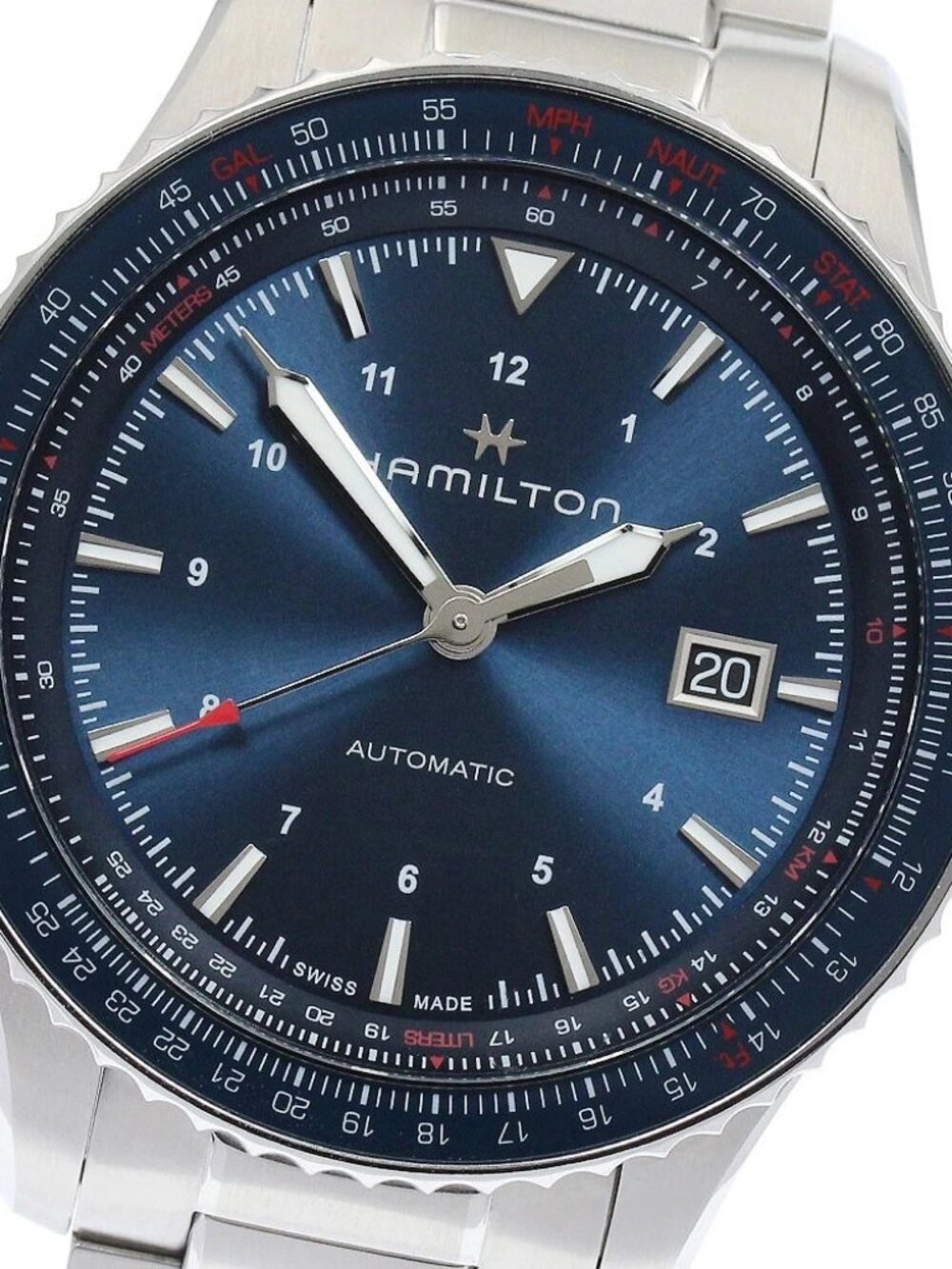 HAMILTON Khaki Aviation Converter H76645140 Blue Dial Automatic Men's_904347